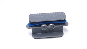 Lego Rubber Belt Large on Holder Approximately 4x4 Blue Lot of 1 NEW - Picture 1 of 2