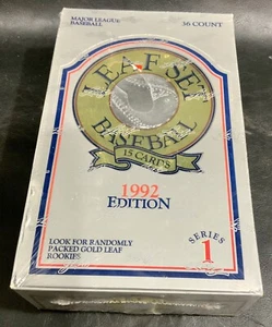 1992 LEAF  Baseball card FACTORYSEALED BOX Series #1 82135 - Picture 1 of 4