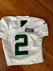 Game Practice Used Zach Wilson New York Jets Nike Jersey Mens Team Player Issue