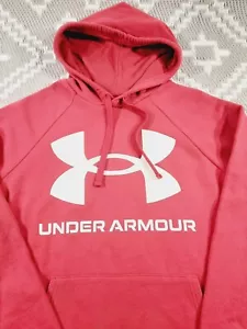 Sudadera con Capucha Under Armour Para Hombre Rival Polar Logo Grande Frambuesa Mediana Suelta - Imagen 1 de 19