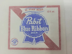 Pabst Blue Ribbon Beer Iron-On T-Shirt Transfer 3.25x3.75 in. Vintage - NEW - Picture 1 of 1