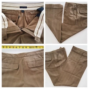 Pantalones Niñas Mujeres TOMMY HIL Pantalones Informales Talla 6 x 30 Marrón Rayas - Imagen 1 de 10