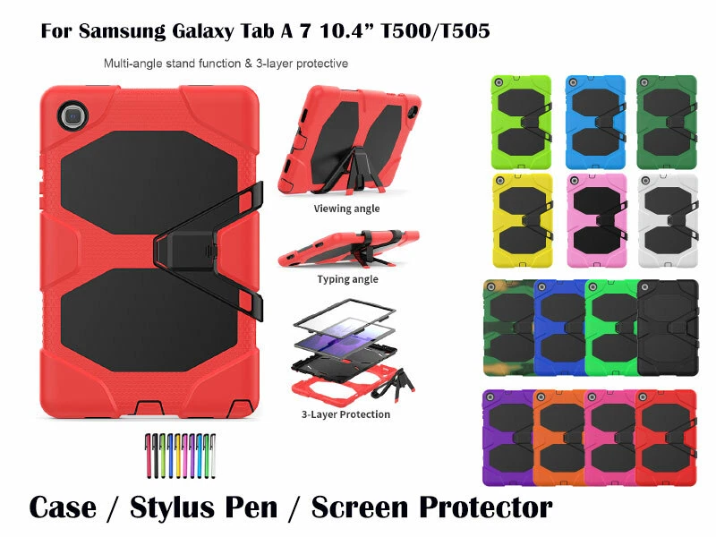 Heavy Duty Shock Proof Survivor Case for Samsung Galaxy Tab A7 10.4" T500/T505 - Image 1 of 1