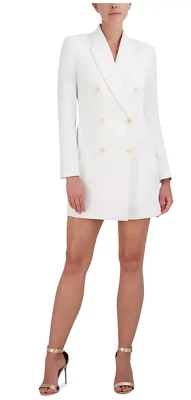 BCBGMAXAZRIA Woven Blazer Dress 2B06D02 Gardenia  NWT $368 - Image 1 of 4