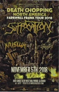 Death Chopping Nordamerika Tour Konzert Poster von Whisky A Go Go Show - Bild 1 von 1