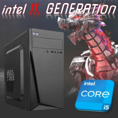 KOMPLETT-PC: INTEL i5 11400 SIXCORE 4,4GHz- 16GB - 480GB - Windows 11 MIT TPM2.0 - Bild 1 von 2