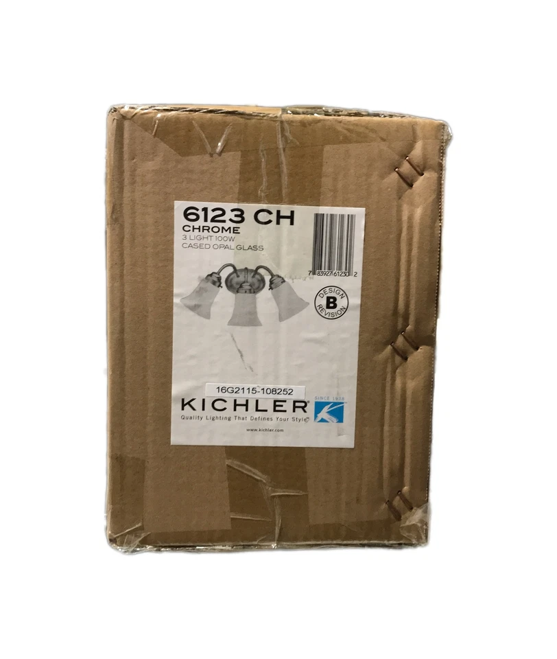 Kichler Lighting 6123CH Bathroom Light Chrome
