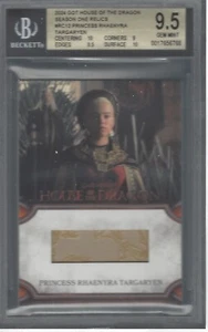 2024 HOUSE OF THE DRAGON PRINCESS RHAENYRA TARGARYEN RELIC RC12 GEM MINT BGS 9.5 - Picture 1 of 1