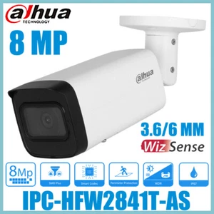 Dahua 4K PoE IPC-HFW2841T-AS 8MP WizSense Built-in Mic SMD+ Bullet IP Camera - Picture 1 of 16