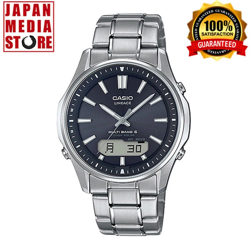 CASIO LINEAGE LCW-M100TSE-1AJF Solar Radio Titanium Men Watch LCW-M100TSE-1A NEW - image 1 of 4