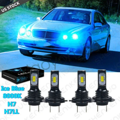 8000K Front LED Headlight Bulbs For Mercedes-Benz E350 B200 2008-2011 Hi/Lo - Image 1 of 4