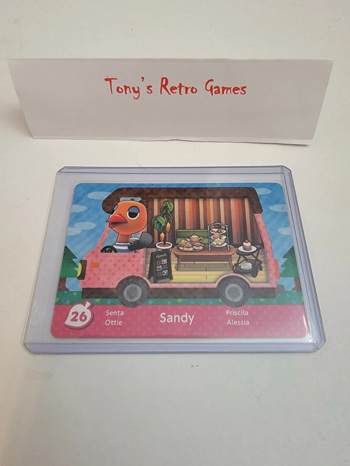 !SUPER SALE! *EUROPEAN* 26 SANDY WELCOME HOME ANIMAL CROSSING RV AMIIBO CARD! - Image 1 of 1
