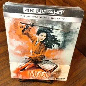 Mulan STEELBOOK (4K Blu Ray + Blu-ray) - EUROPEAN IMPORT -NEW (Sealed)-Free S&H - Picture 1 of 8