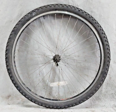 Trek Matrix 550 26" Front MTB Bike Wheel Black QR AV Hardtail Hybrid USA Shipper - Image 1 of 4