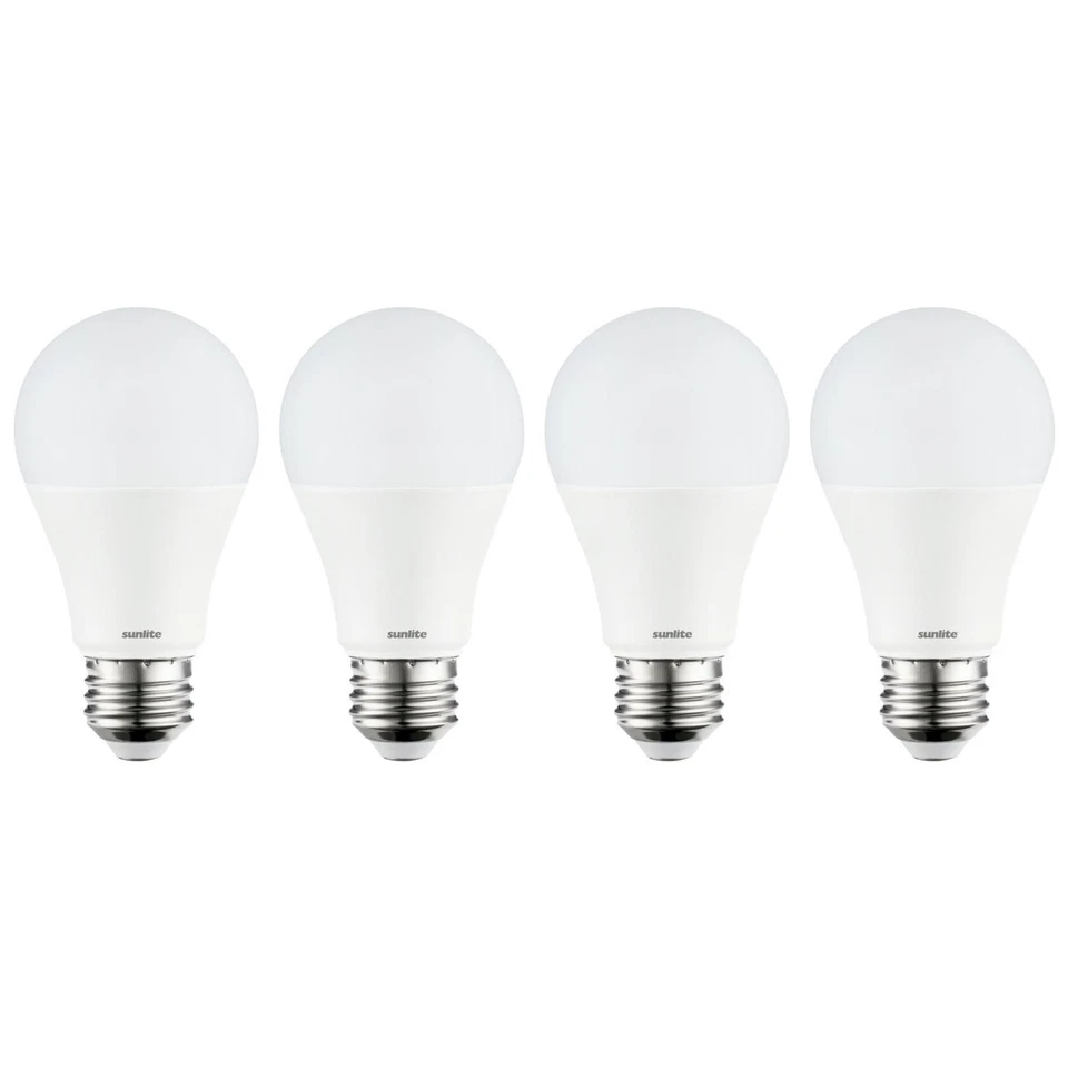 4Pack LED Light Bulbs, Non-Dimmable, 2700K, 12W (75W), 1100LM, A19, E26, Frost - Image 1 of 1