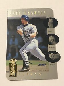 Jeff Bagwell Pat Hentgen 1997 Leaf Get A Grip Insert Card #6 Astros /3500
