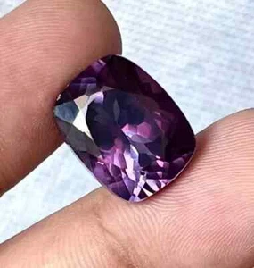 Piedra preciosa suelta natural corte cojín zafiro púrpura 6,10 quilates certificada con regalo - Imagen 1 de 6