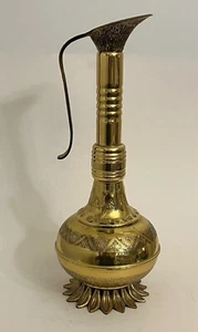Krug Vintage JERUSALEM Ölkrug Judentum Israel Messing 17"" - Bild 1 von 6
