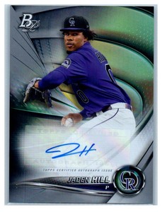 2022 Bowman Platinum #TOP-80 Jaden Hill Autographed MT