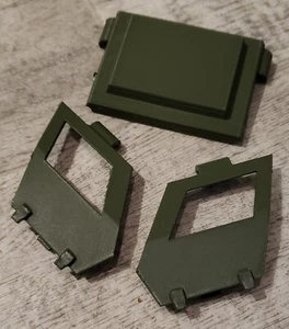 1984 GI Joe Stinger VAMP kompatible 3D-gedruckte Türen und Dach. Armeegrün - Bild 1 von 3