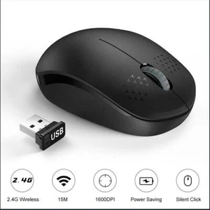 1xWireless Cordless Mouse Optical Scroll 2.4GHz For PC Good USB Computer T8X6 - Picture 1 of 14