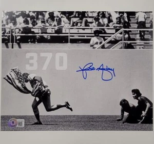 Rick Monday autograph signed 8x10 Photo Saves American Flag ~ Beckett BAS WIT - Picture 1 of 3