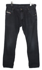 DIESEL Krooley Regular Slim-Carrot 0R106 Jeans Men's W33/L32 Linen Blend Zip