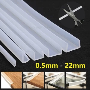 Silicone Rubber Edge Strip Sealing U Channel Protector Edging Seal Trim 0.5-22mm - Picture 1 of 35
