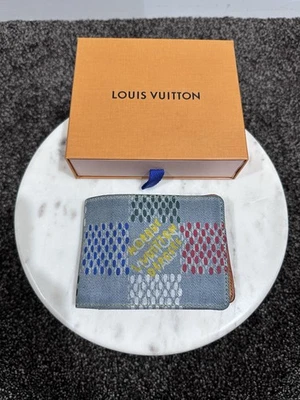 Louis Vuitton Pharrell Lovers Denim Damier Multiple Wallet - Image 1 of 4