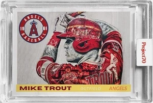 MLB 2021 Mike Trout Topps Project 70 Lauren Taylor 1955 #159 PR 9472 Angels - Picture 1 of 2