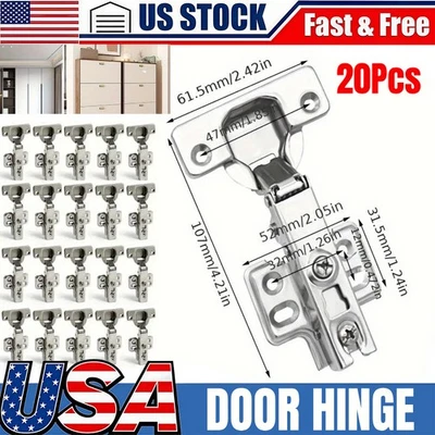 BISAGRA DE PUERTA DE COCINA Herrajes Bisagra de gabinete en acero Bisagras de cierre suave Cierre automático Foto 1 de 4