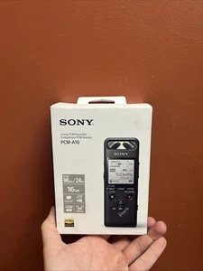 Sony PCM A10 High Resolution Black Audio Recorder with 16GB Memory - Picture 1 of 5
