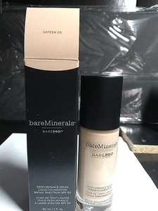 BareMinerals Barepro Performance Wear Liquid Foundation SPF20, SATEEN 05, NIB - Picture 1 of 4