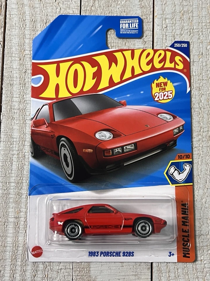 Nuevo Hot Wheels 2025 Case P Muscle Mania 10/10 1983 Porsche 928S rojo Foto 1 de 1