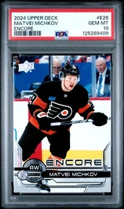 2024-25 Upper Deck Extended Encore Matvei Michkov #E26 Rookie PSA 10 POP 2 - Picture 1 of 2