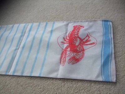 New in bag blue white striped  lobster table runner 3m long Seaside Nautical - Image 1 of 3
