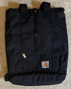 Carhartt Convertible Hybrid Backpack Tote Canvas Bag Black Travel Computer - Picture 1 of 5