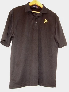 Pittsburgh Pirates Hombres L Manga Corta Polo Negro Sport-Tek MLB Béisbol - Imagen 1 de 6
