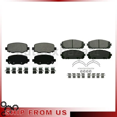 2 Front Rear Disc Brake Pad Set Fits Jeep Cherokee 3.2L 2.4L 2.0L_ - Image 1 of 4