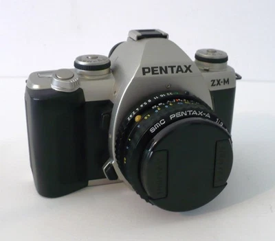 Pentax-ZX-M Manual Focus 35mm SLR w/ Pentax-A 50mm f/2.0 Lens - Working - Image 1 of 4