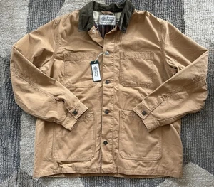 Herren Alpine Design Chore Mantel Braun Khaki Gr. XL Neu mit Etikett - Bild 1 von 7