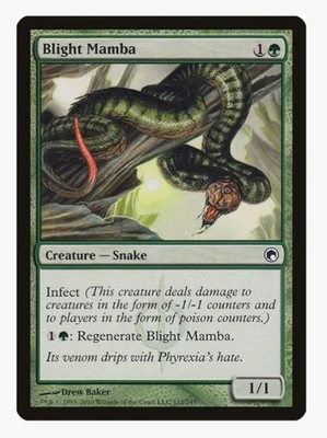 ​Blight Mamba | MTG SOM | EDH Commander Infect Regenerate Snake | LP - Image 1 of 3