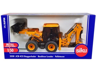 Cargador trasero JCB 4CX amarillo 1/50 modelo diecast de Siku Foto 1 de 3