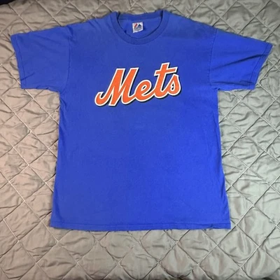 Camisa Majestic New York Mets Para Hombres XL Azul Naranja José Reyes Béisbol MLB Queens Foto 1 de 4