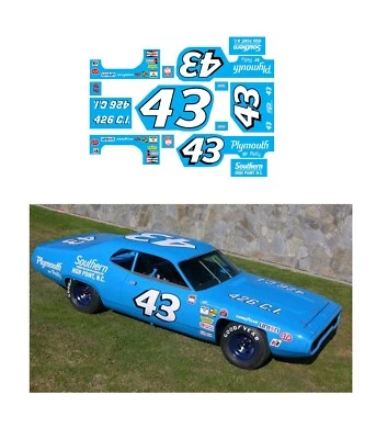 #43 Richard Petty Roadrunner 1971 escala 1/24 Cerrara Scalextric monograma Revell Foto 1 de 3