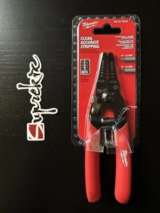 Milwaukee 10-24 AWG Compact Wire Stripper/Cutter with Dipped Grip 48-22-3043 - Picture 1 of 4