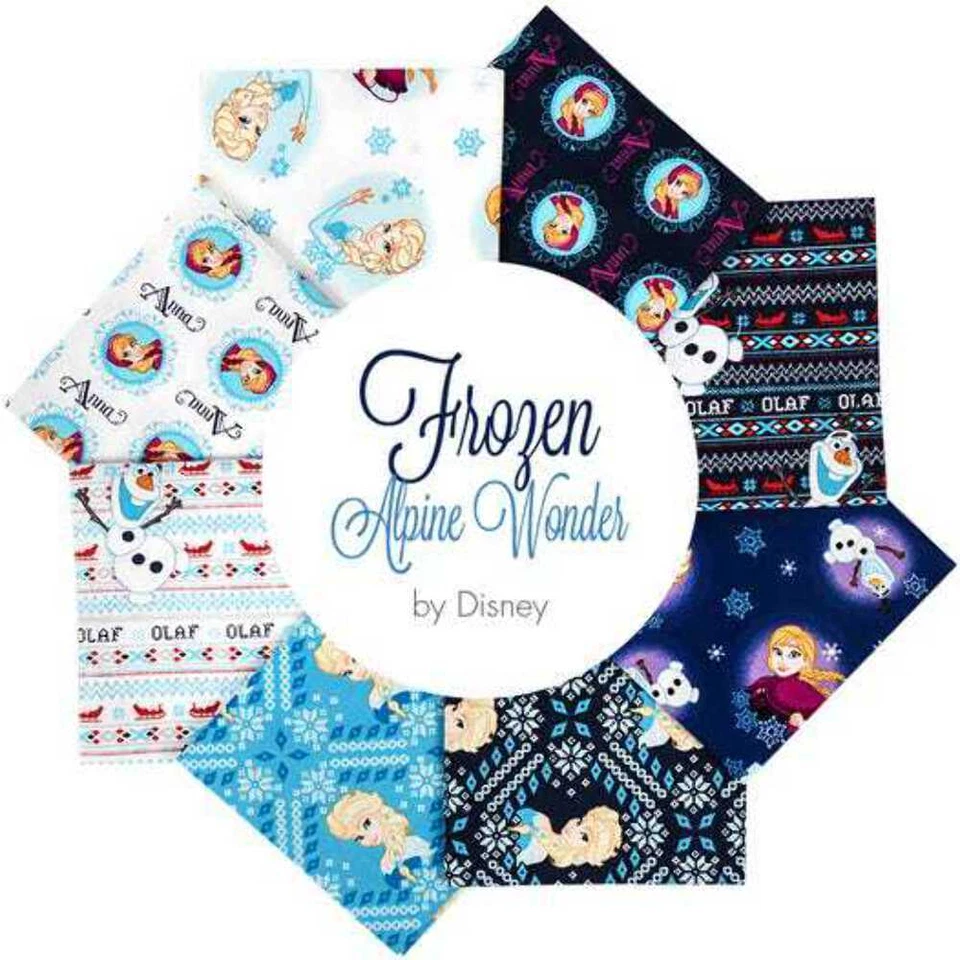 Frozen Alpine Wonder Collection, 42 10" Squares 100% Cotton Quilting Fabric by C - Image 1 of 1