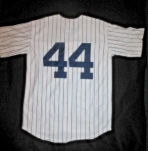 NEW**REGGIE JACKSON**NEW YORK YANKEES**HOME JERSEY**44 LARGE - Picture 1 of 8