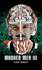 2010-11 Between The Pipes Masked Men III Emerald #MM08 Cam Ward *#/340
