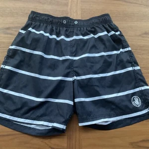 Body Gloves Black And White Striped Swim Shorts Boys Small (missing Strings) - Picture 1 of 4